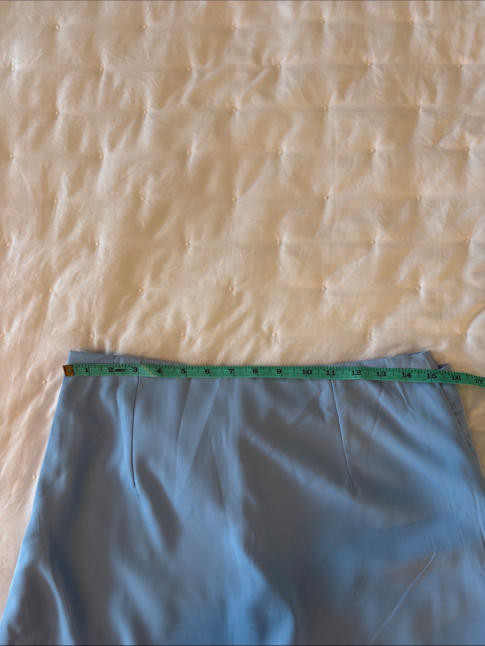 Lina Powder Blue Tie-Front Skort with Wrap Overlay - Picture 5 of 7